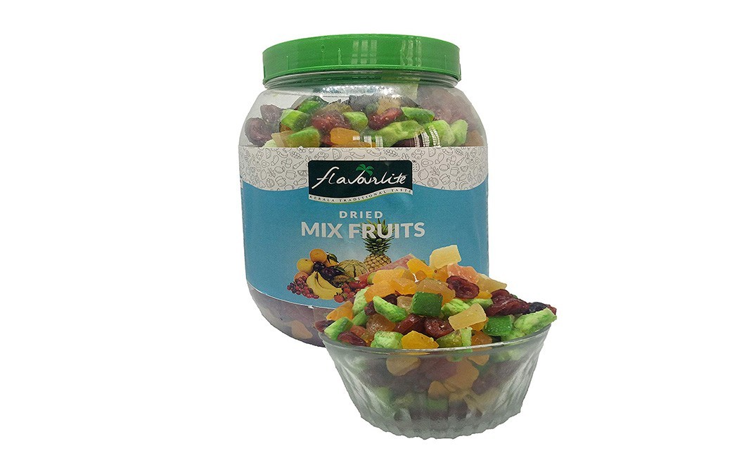 Flavourlite Dried Mix Fruits    Plastic Jar  750 grams